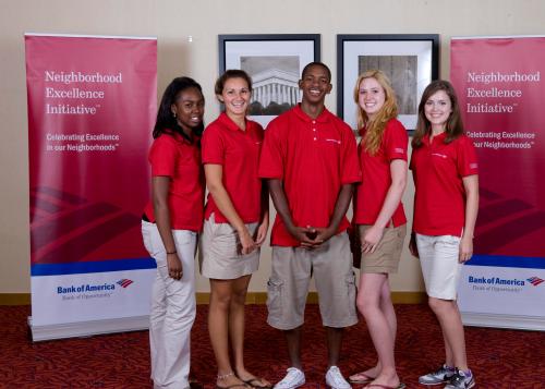 L to R: Shanice Sandiford, Monica Wilson, Anthony Williams, Success Won't Wait's Ashley McNeill, and Julie Hall.