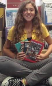 Christine with Pony Club Books