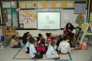 Success Won't Wait co-founder Vincenza Carrieri-Russo shared her own love of reading and even did a little read-aloud session with students at Warner Elementary.