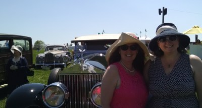Success Won't Wait co-founder Susan Conforte McNeill and Success Won't Wait volunteer Mandy Gonye gave away hundreds of books at the annual Winterthur Point-to-Point Steeplechase!