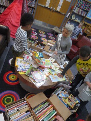 New Castle Elementary School receives almost 600 books from Success Won't Wait