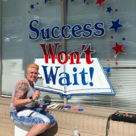 Success Won't Wait gets a much-needed facelift thanks to volunteer Hilary Newman